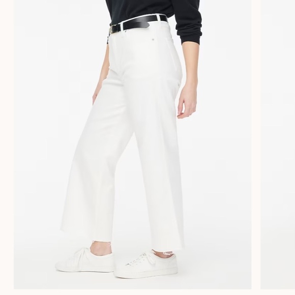 J crew Curvy wide-leg cropped jean in all-day stretch - Picture 2 of 4